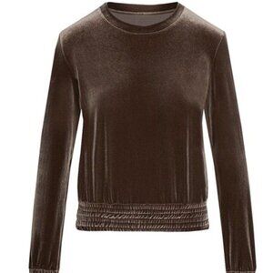 Commando Tops | Commando Velvet Crewneck Sweatshirt | Color: Brown/Red